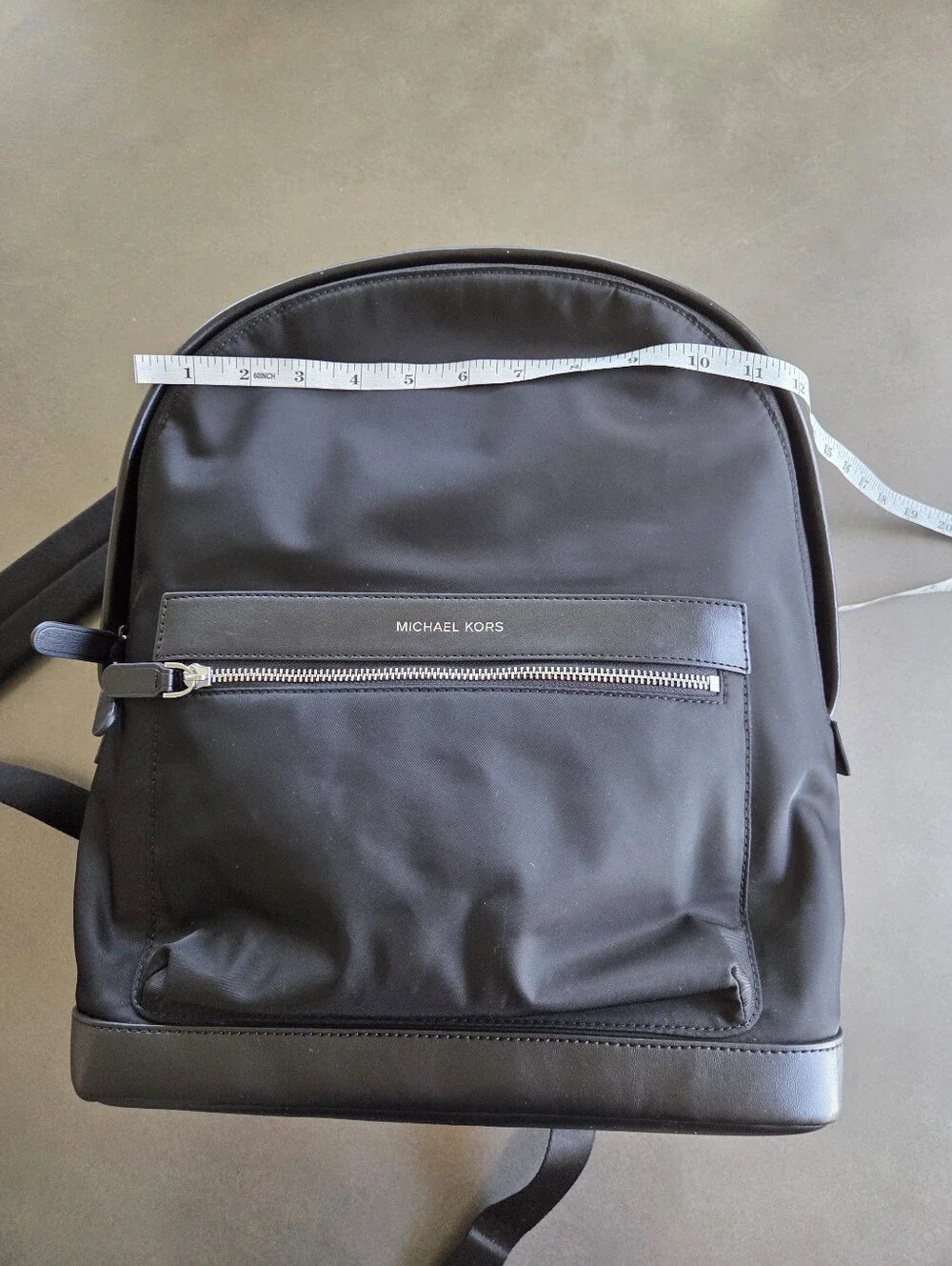 Michael Kors Men's Black Leather Brooklyn Explorer Logo Backpack New